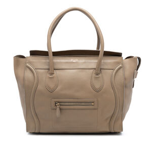 Pre-Loved Celine Mini Leather Luggage Tote